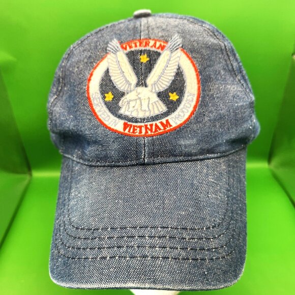 Vietnam Veteran Hat Set of 2 Embroidered Adjustable American Military Patriotic - Picture 9 of 15